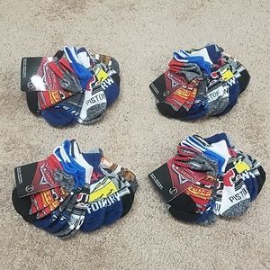 24 pairs of size 4-7 toddler socks